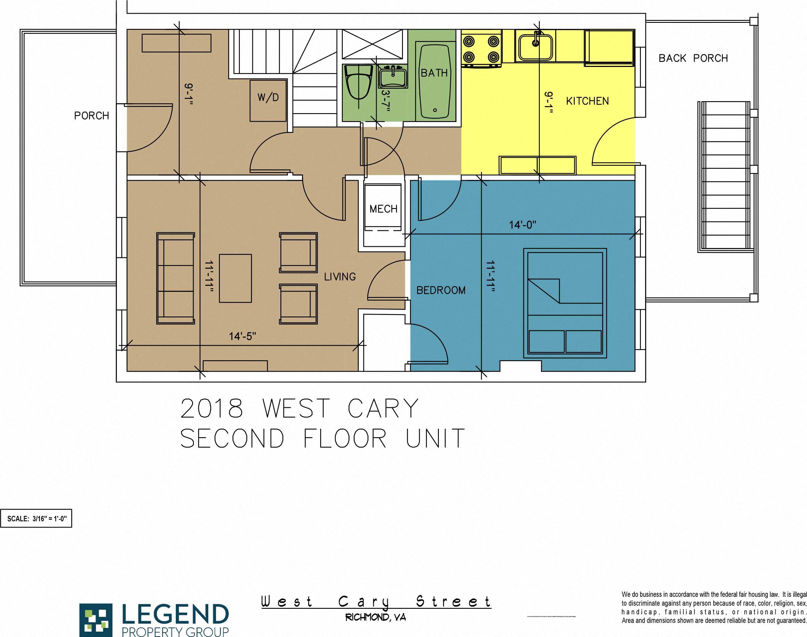 Floor Plans of The Row at Cary Place in Richmond VA